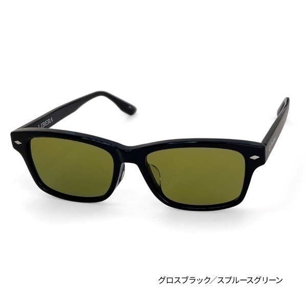 【RARTS×Tsulino】LIBERA 【偏光サングラス】(フレーム: グロスブラック-スプルースグリーン)